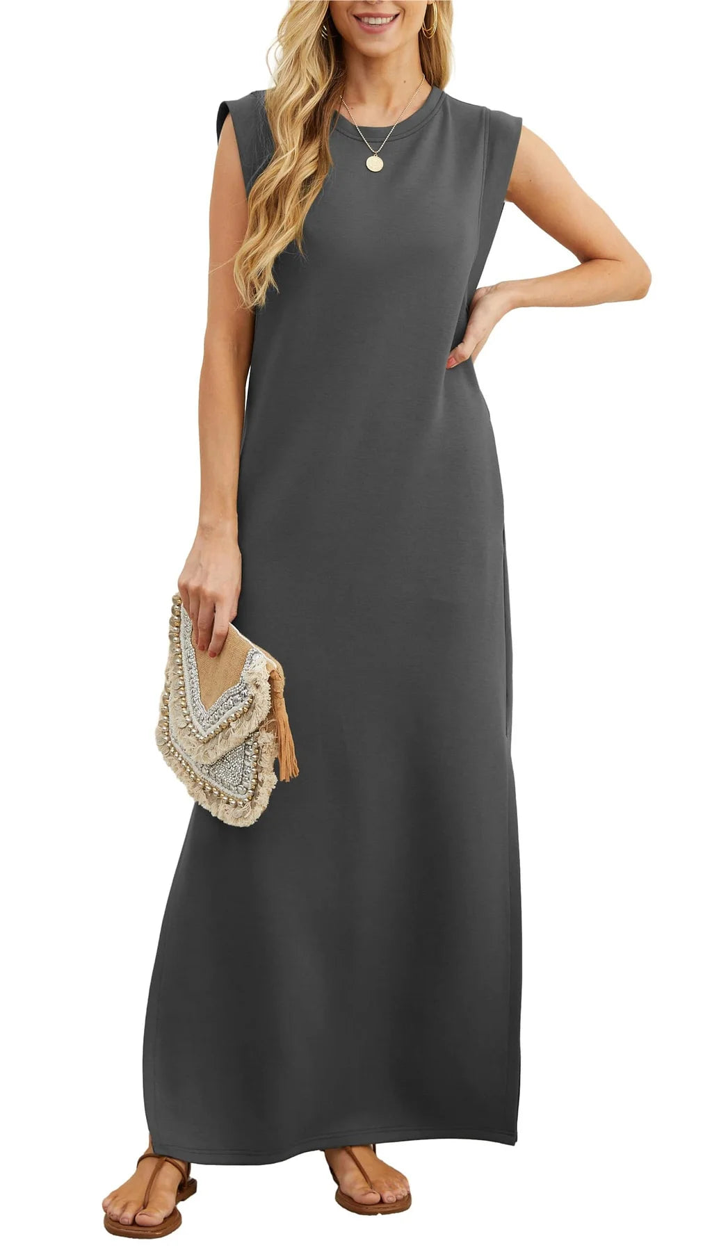 FreeFlow – Women’s Casual Split Maxi Dress