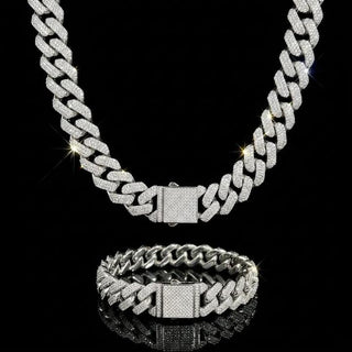 IceForce – Legendary Cuban Chain & Bracelet Set