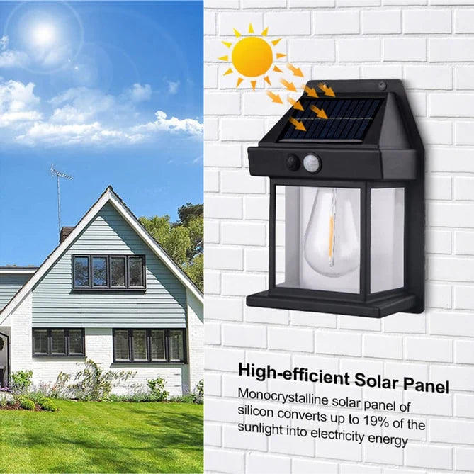 SunGlow – Outdoor Solar Wall Lamp with Elegant Design