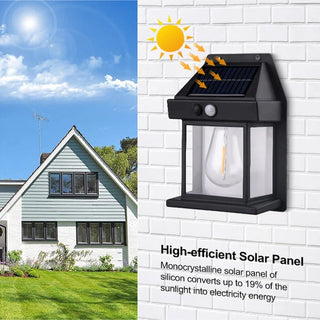 SunGlow – Outdoor Solar Wall Lamp with Elegant Design