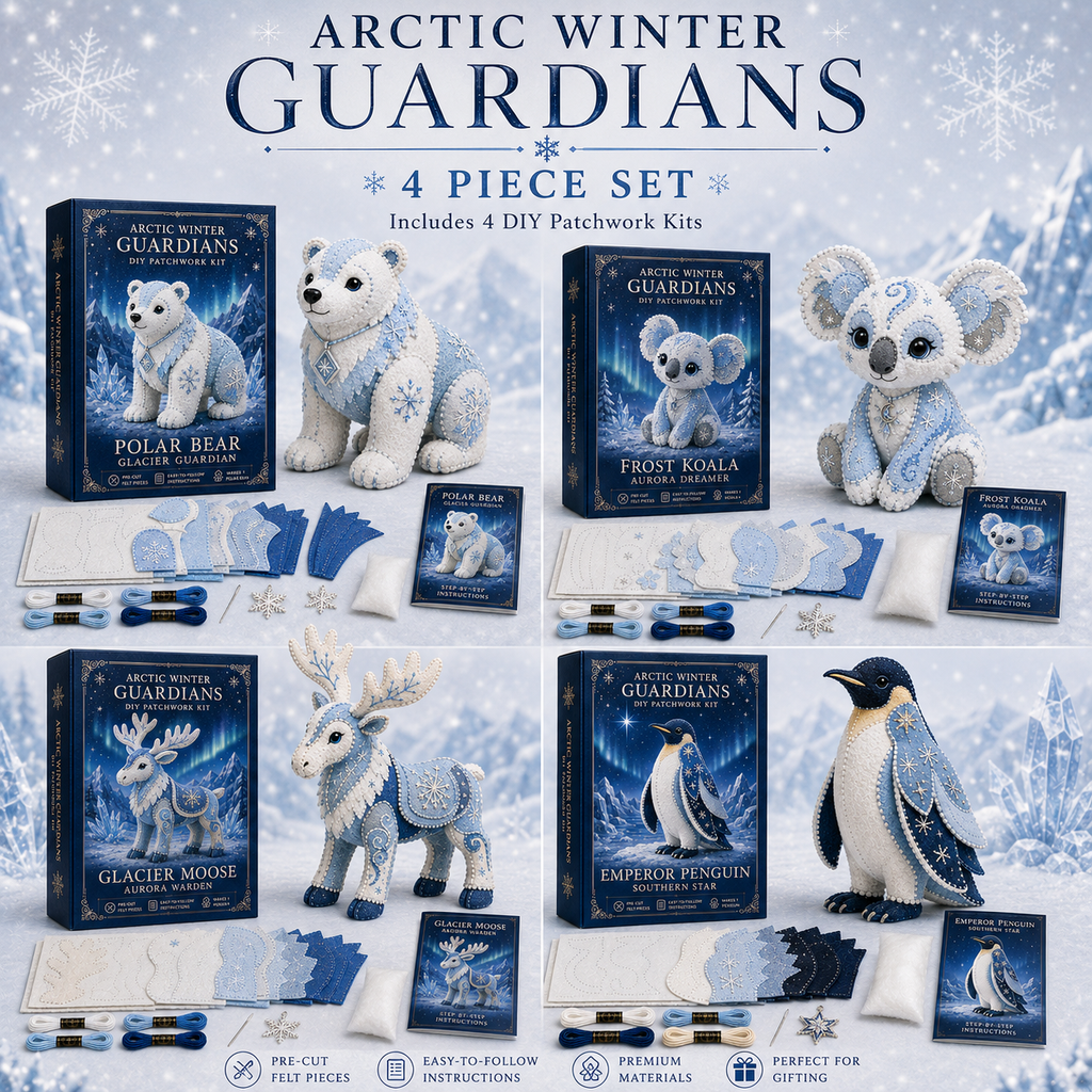 Arctic Winter Guardians DIY Patchwork Kit –🔥Last 4 hours 🔥Buy 2, Get 1 FREE 