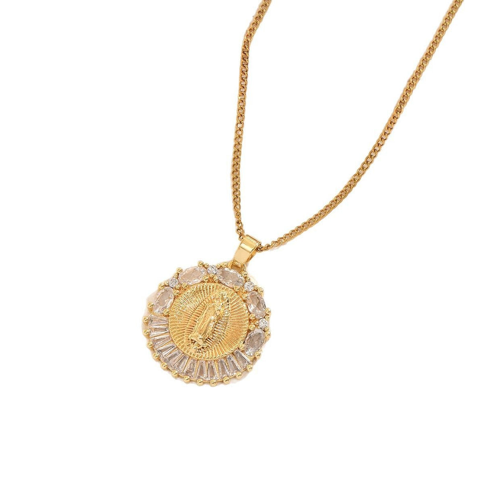 DivineAura – Virgin Mary Pendant Necklace