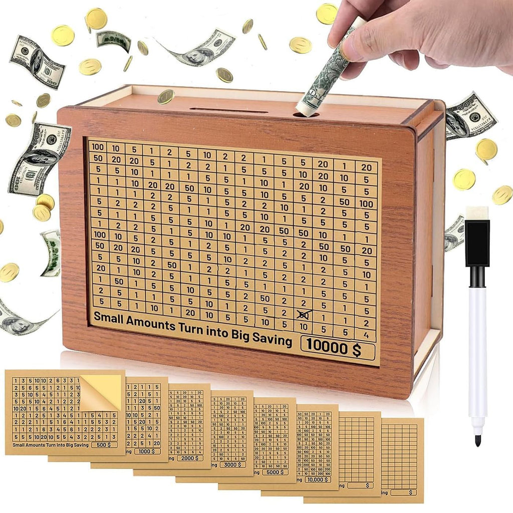 VaultCraft - Premium Wooden Savings Box