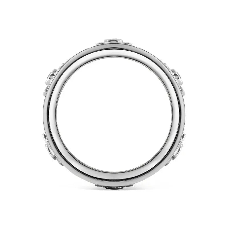 Handmade Diamond Ornate Geometric 3D Band Ring (Buy 2 Free Shipping) Marnetic