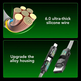 TurboCharge | 4-in-1 Ultra Fast Mfish 240W Cable