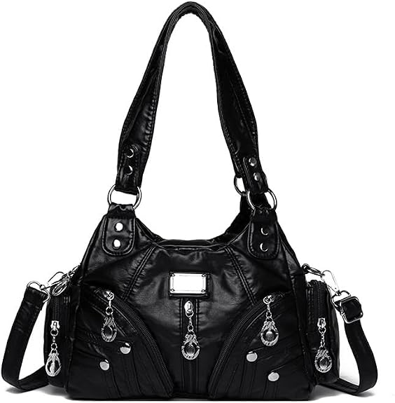 Women's Soft PU Leather Gothic Bag