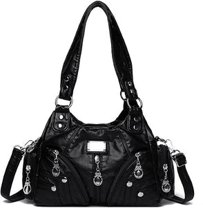 Women's Soft PU Leather Gothic Bag