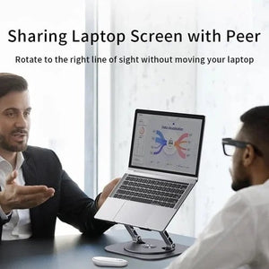 FlexElevate – Rotating Aluminum Laptop Stand