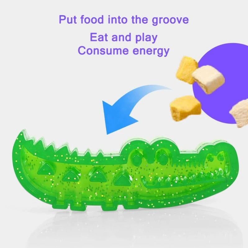 SnackSaver – Interactive Crocodile Dog Toy