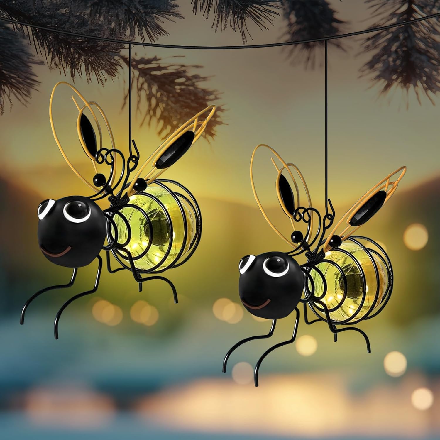 GlowBee – Outdoor Hanging Solar Light