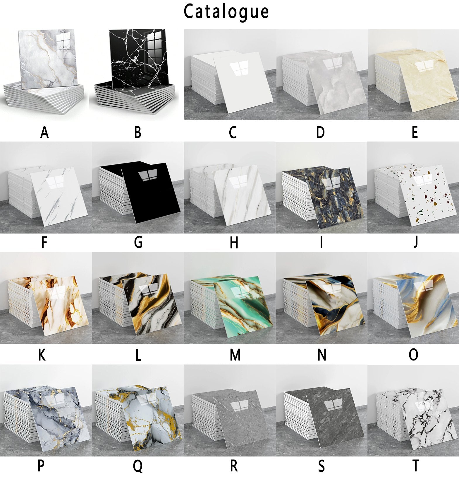 OpulentWall - Marble-Inspired Self-Adhesive Tiles