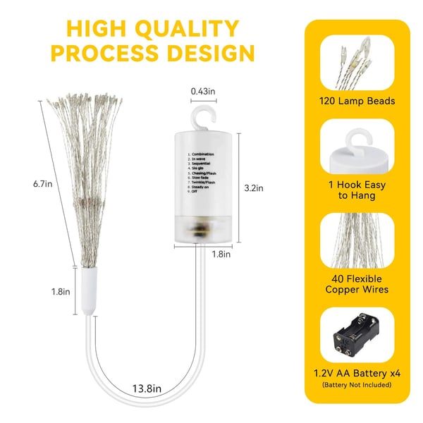 StarLume – Hanging Starburst Fairy Lights