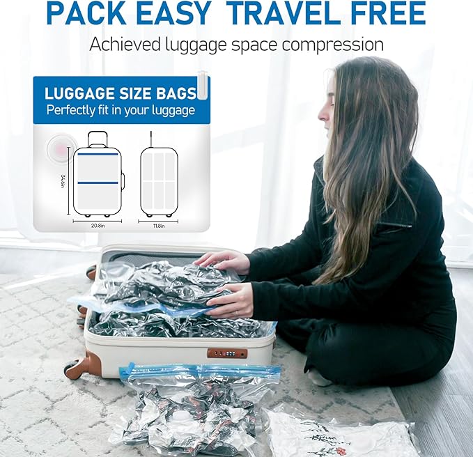PackEase - Space Saver Vacuum Bags with Electric Pump