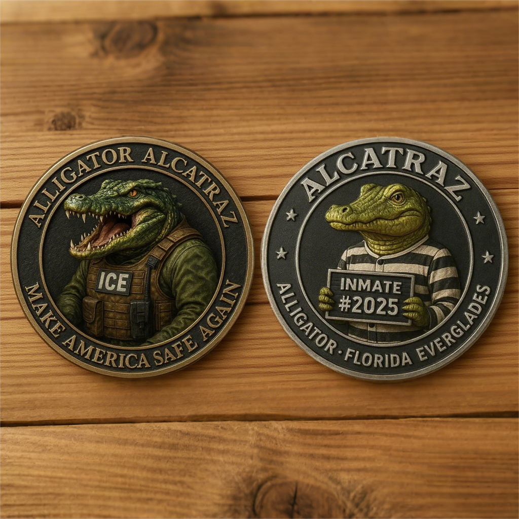 AlligatorAlcatraz – Prison Mugshot Coin