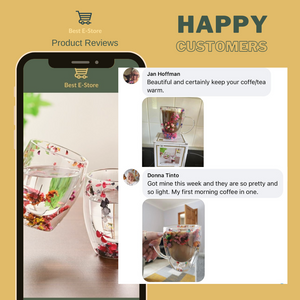 LuxeBloom – Handcrafted Elegant Glass Cups