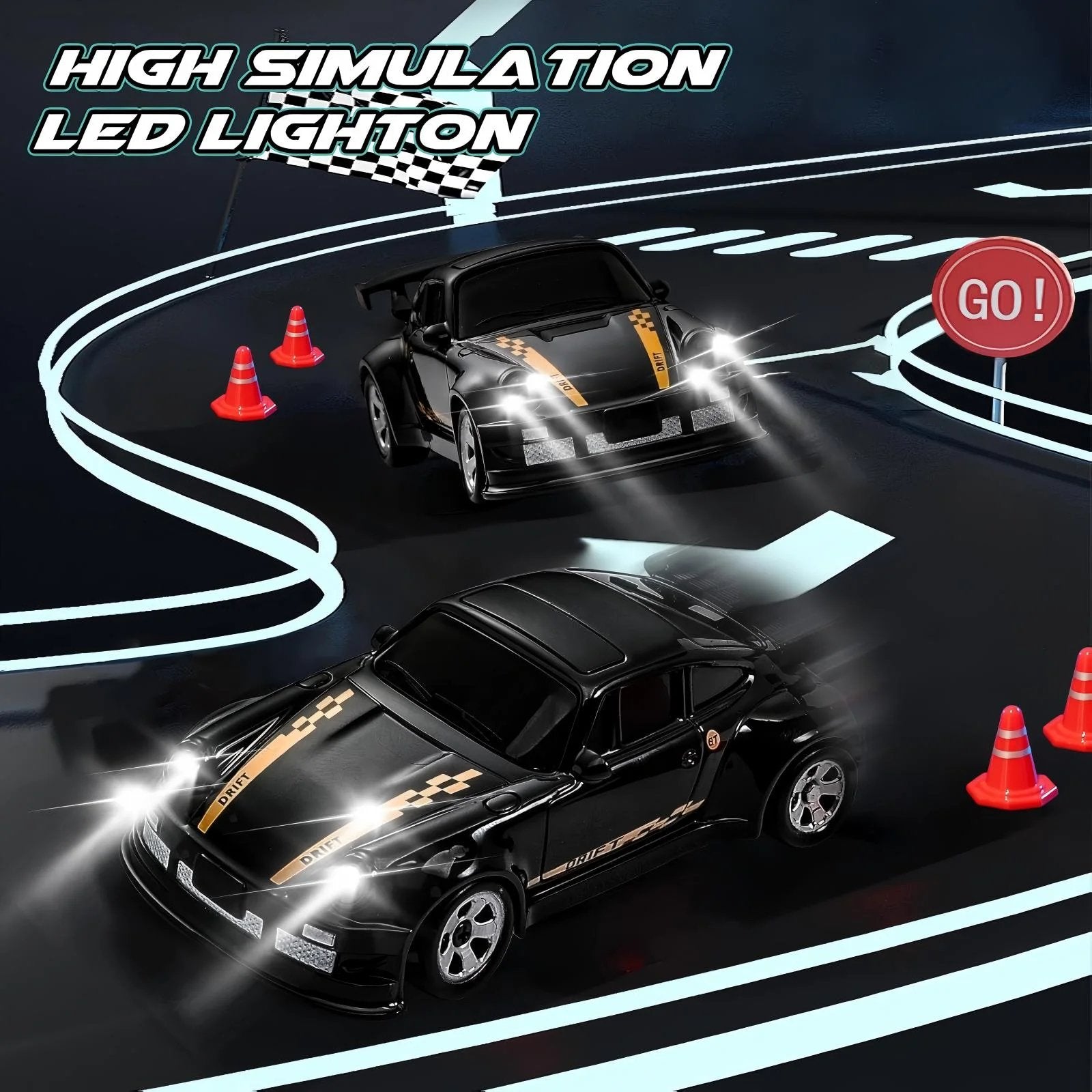 DriftRush – 1:64 Mini RC Drift Car