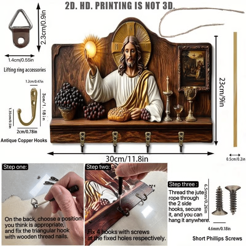 Cross & Cradle - Nativity-Themed Christian Wall Decor