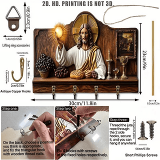 Cross & Cradle - Nativity-Themed Christian Wall Decor