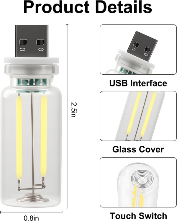 MoodBeam - Touch-Activated USB Light