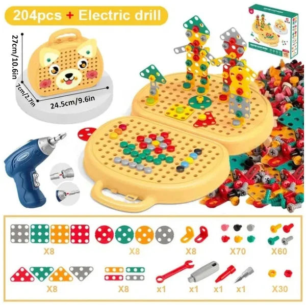 BuildNPlay – Kids Construction Game with Included Drill