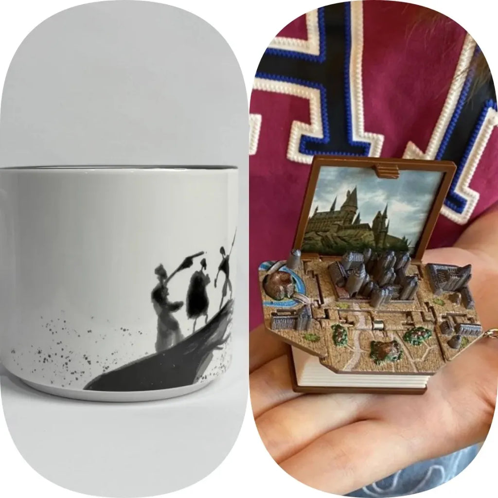 InkCharm – Hand-Drawn Peverell Brothers Mug