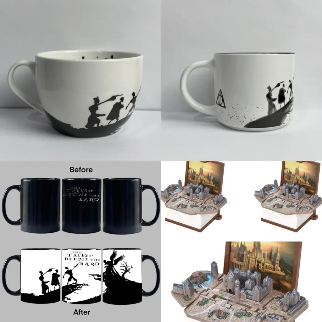 InkCharm – Hand-Drawn Peverell Brothers Mug