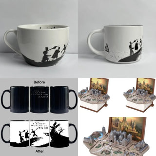 InkCharm – Hand-Drawn Peverell Brothers Mug