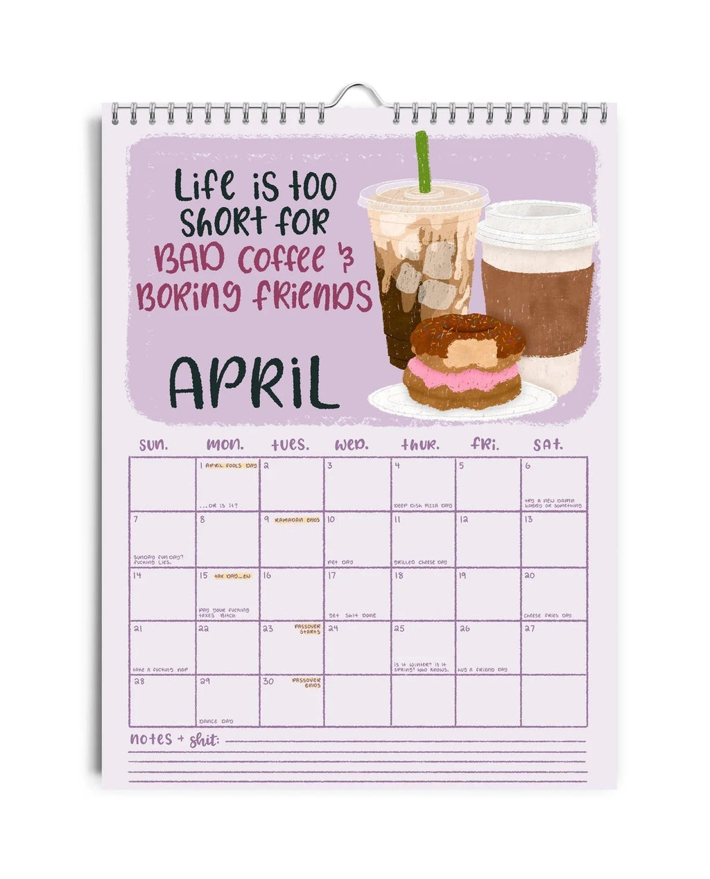 Here We Fucking Go Again - Sass Calendar 2024 marnetic