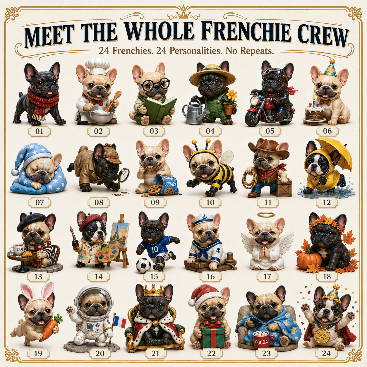 FrenchieJoy – 24-Day French Bulldog Advent Calendar
