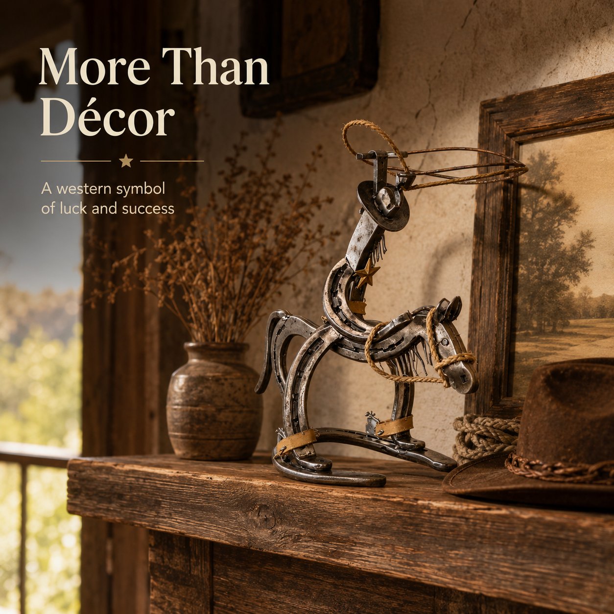 IronRider – Handcrafted Cowboy Pony Ornament