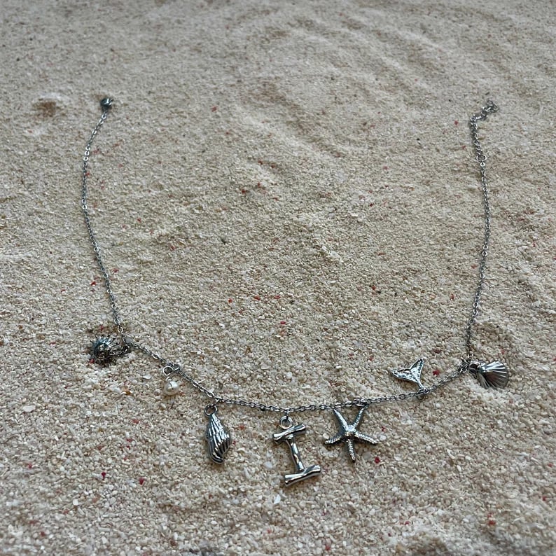WaveCharm – Surfer Girl Initial Necklace