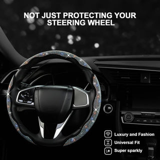 LuxiDrive – Crystal Studded Steering Wheel Cover