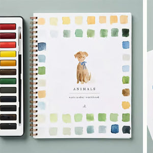 AquaBliss - Beginner Watercolor Learning Book