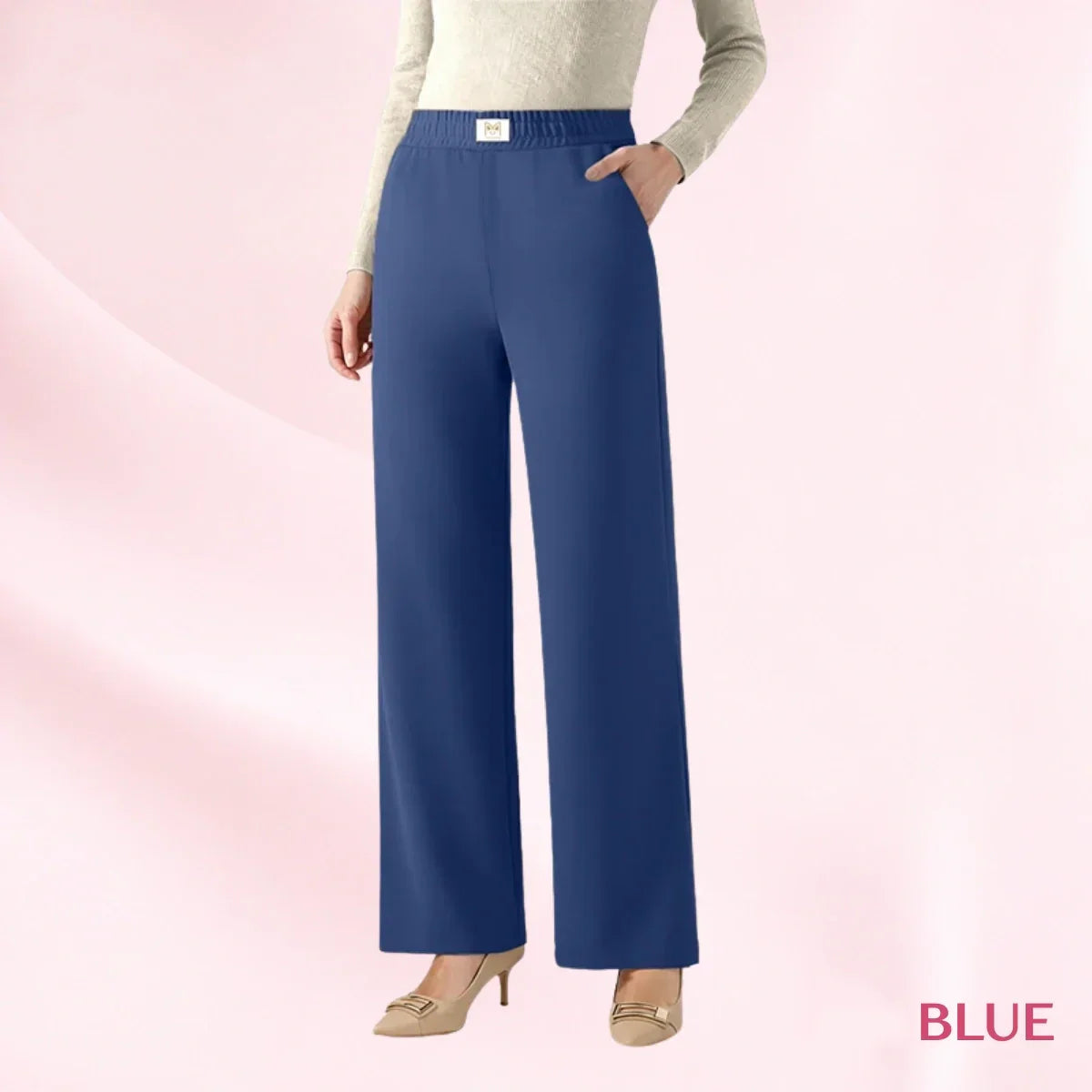 FlexAura – High Waist Pull On Stretch Fit Pants
