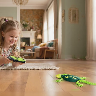 Electric Lizard Toy with LED Glowing Eyes