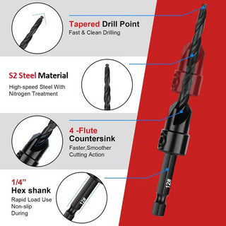 WoodWorks Elite - Complete 15-Piece Countersink Kit