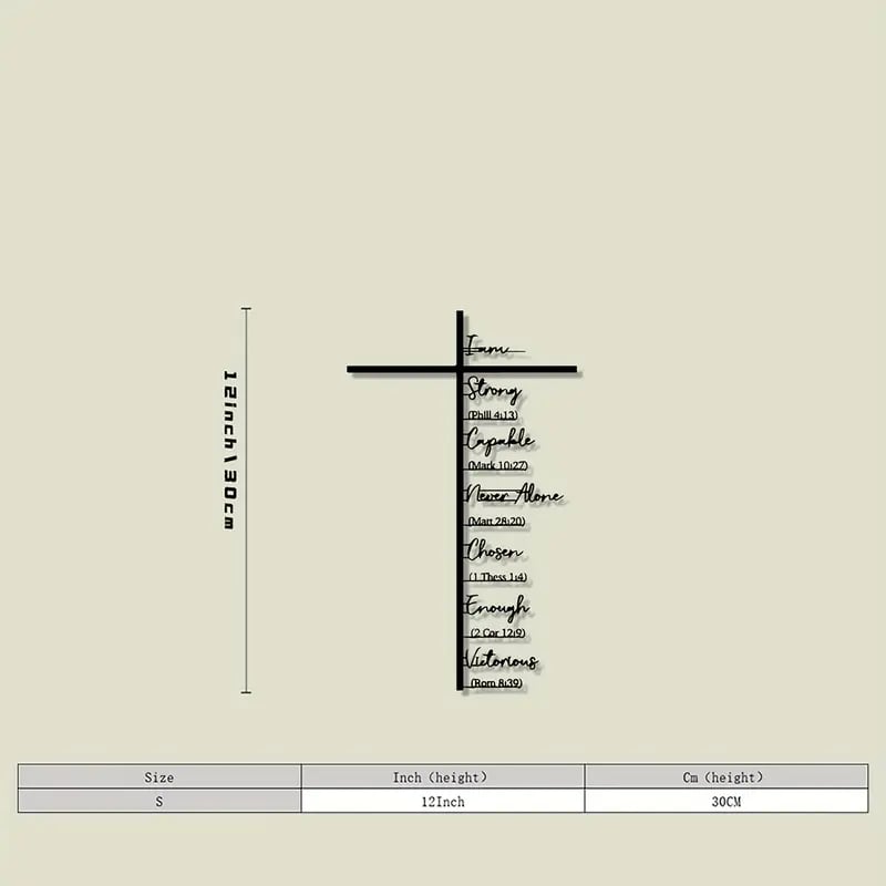 DivineHaven - Inspiring Iron Wall Décor