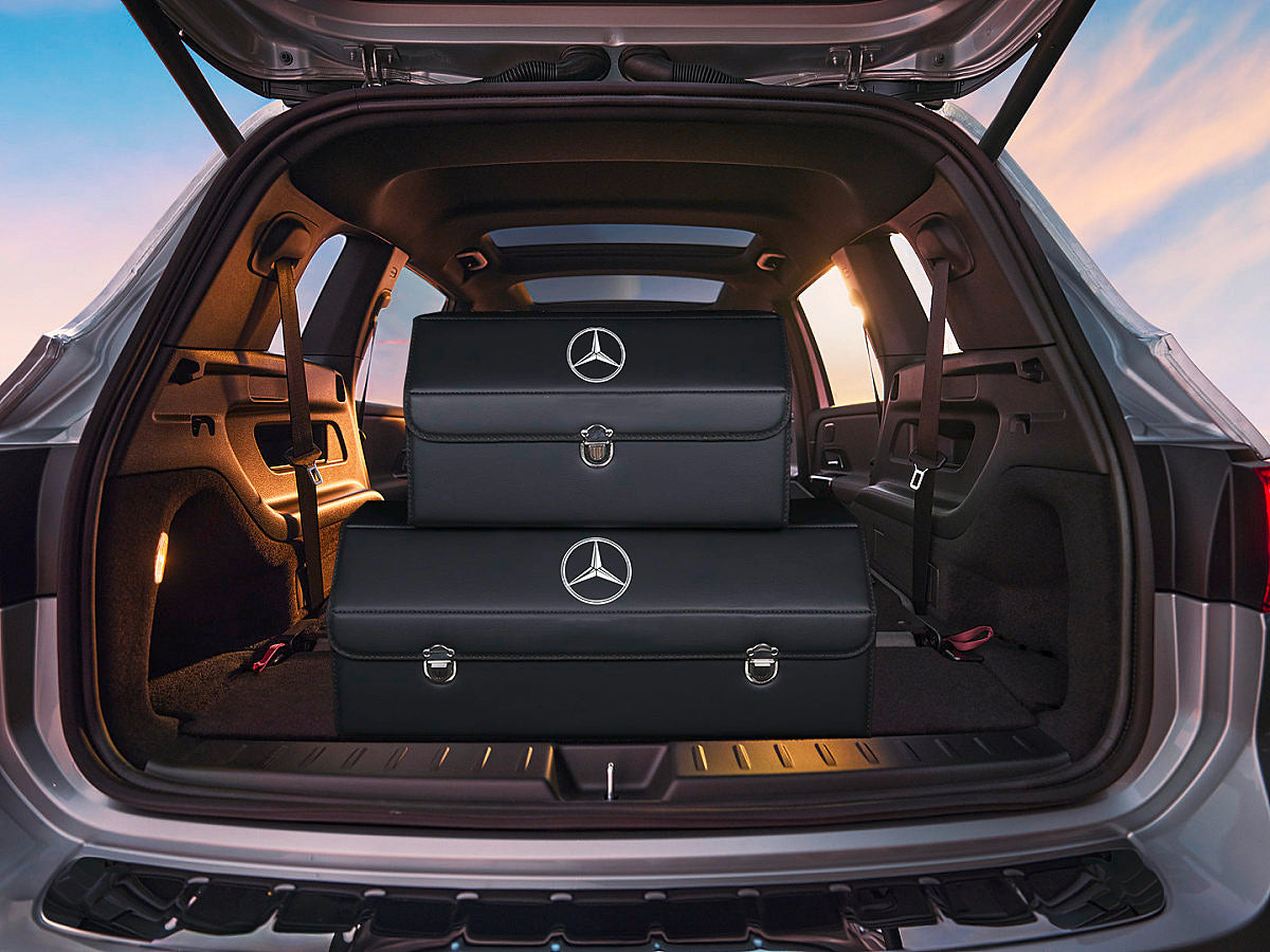 AutoNest - Elegant Leather Trunk Organization System