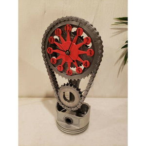 Motorized Rotating Chain Clock