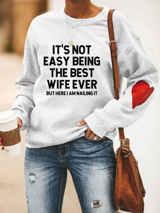 WifeGoals – “Best Wife Ever” Statement Sweatshirt