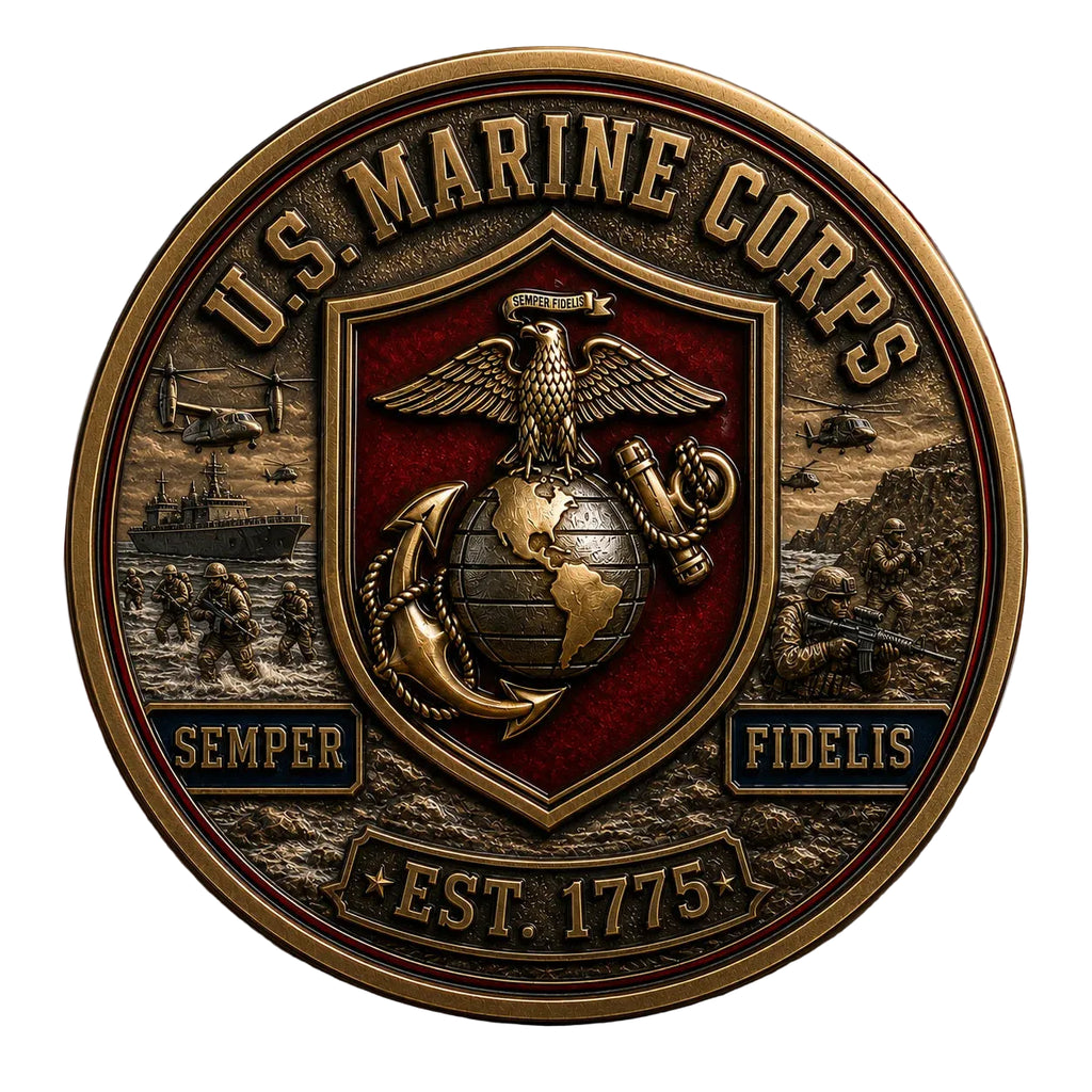 IronHonor – Marine Veteran Challenge Coin
