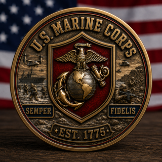 🏆Last Day Promo: 49% OFF! 🎖️U.S. Marine Veteran Challenge Coin