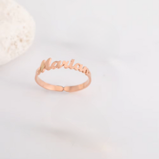 HeartWords – Engraved Name Keepsake Ring