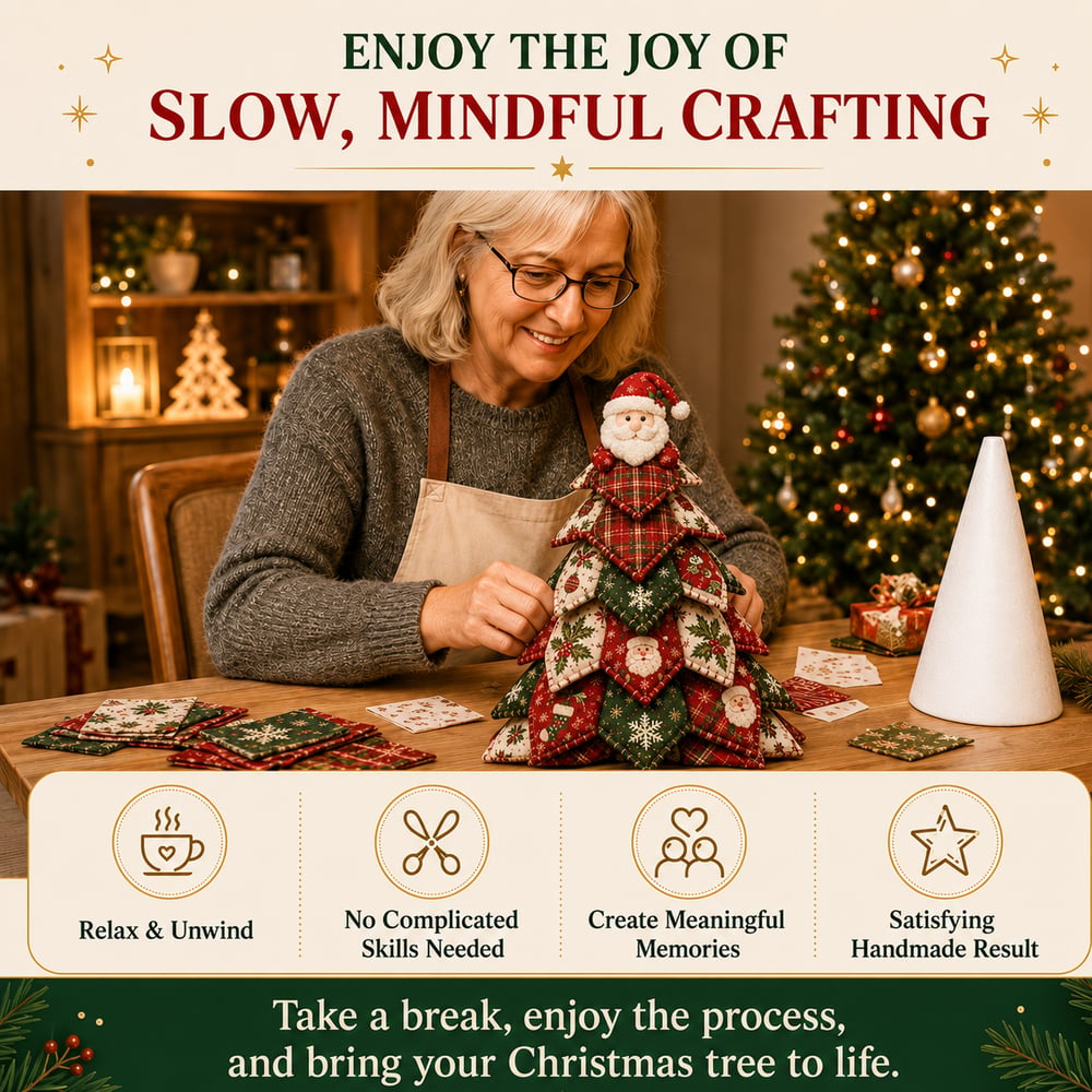 QuiltTree – DIY Fabric Christmas Tree Kit