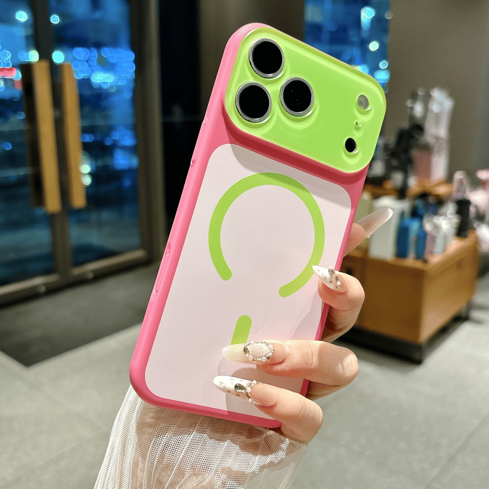 🎨Dopamine Color Block Magnetic Phone Case for iPhone✨