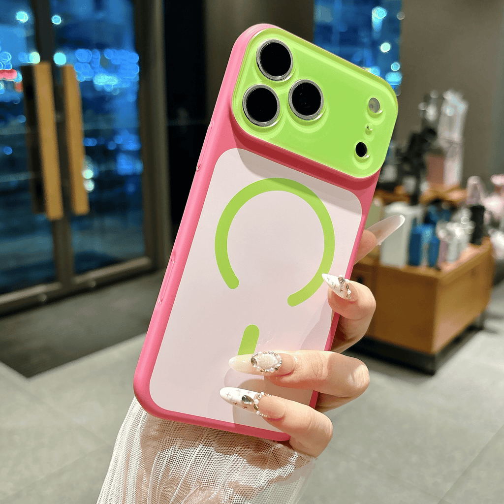 🎨Dopamine Color Block Magnetic Phone Case for iPhone✨