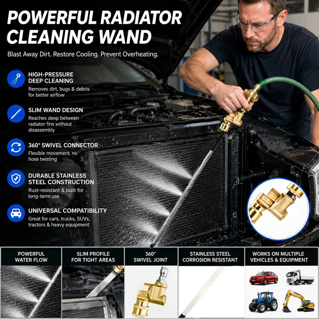 RadiantReach – Long-Reach Radiator Cleaning Wand