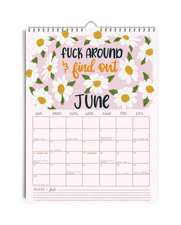 Here We Fucking Go Again - Sass Calendar 2024 marnetic