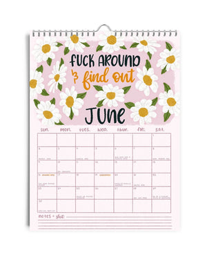 Here We Fucking Go Again - Sass Calendar 2024 marnetic