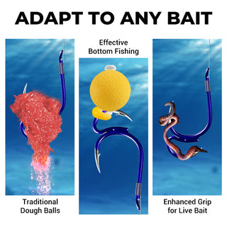AquaStrike – Professional Barbed Double Fishing Hooks